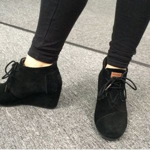 TOMS Desert Wedge Black